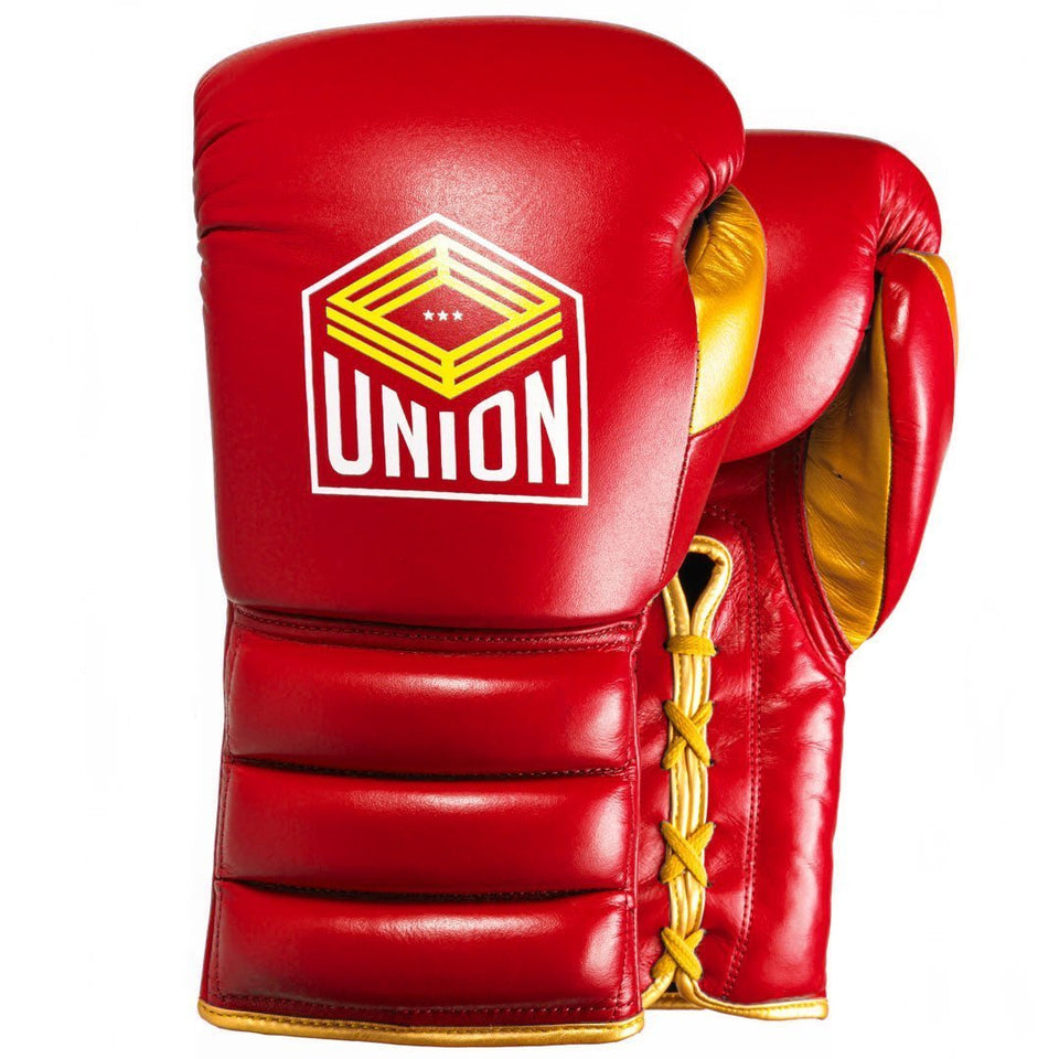 Union Boxing Pro Lace Glove - Red - FightstorePro