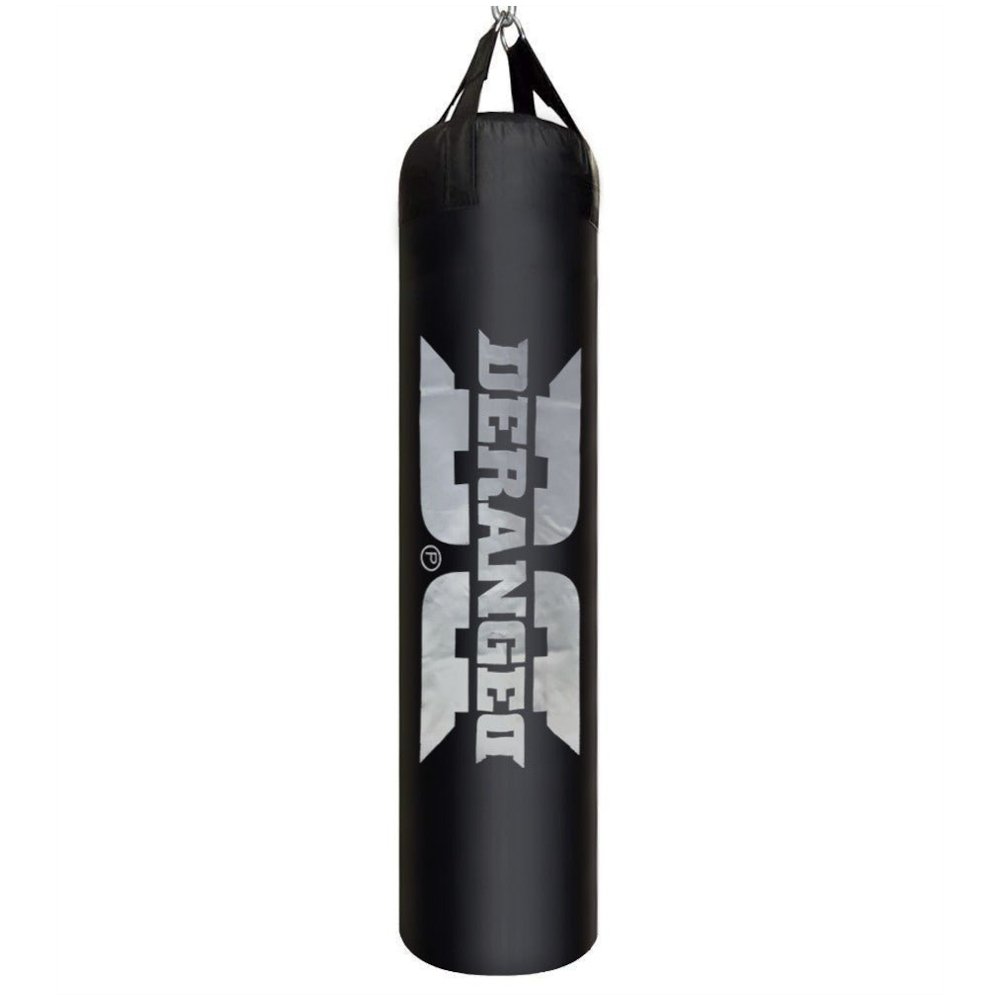 6ft-muay-thai-kick-bag-black-silver-deranged-by-danger-equipment-867401 ...