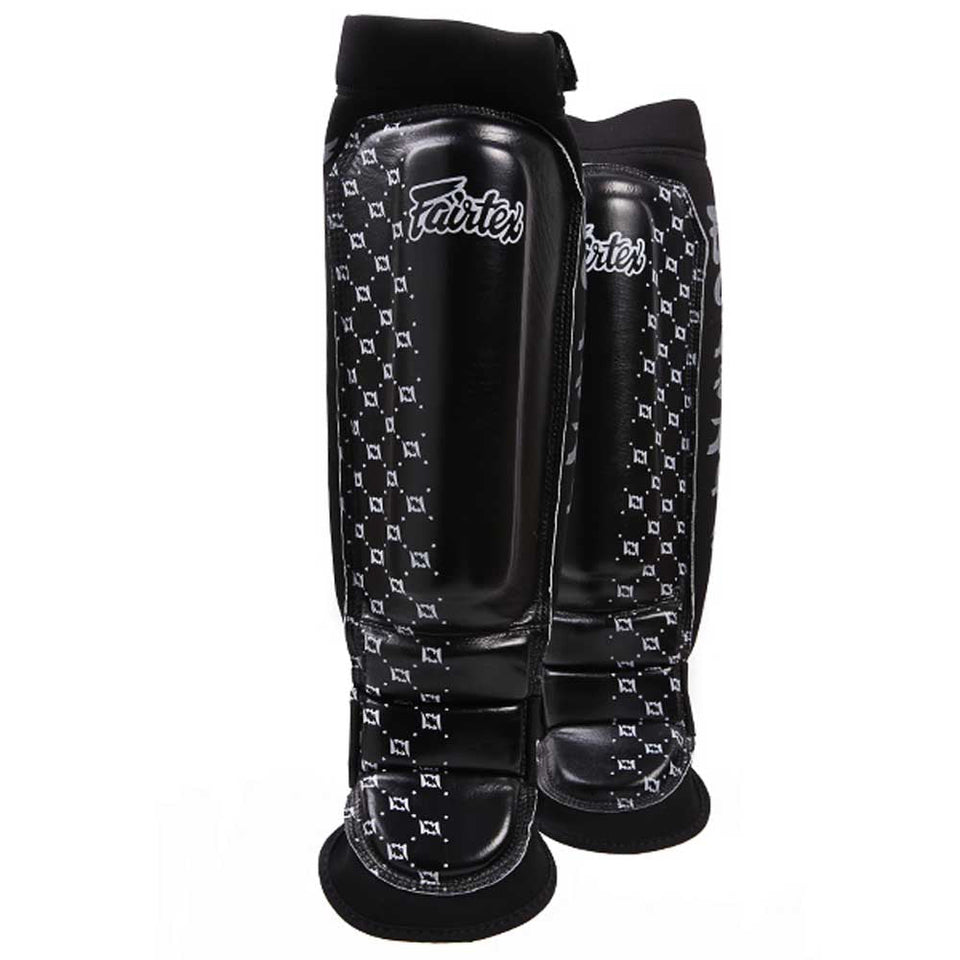 Fairtex Neoprene MMA Shin Pads Black - FightstorePro