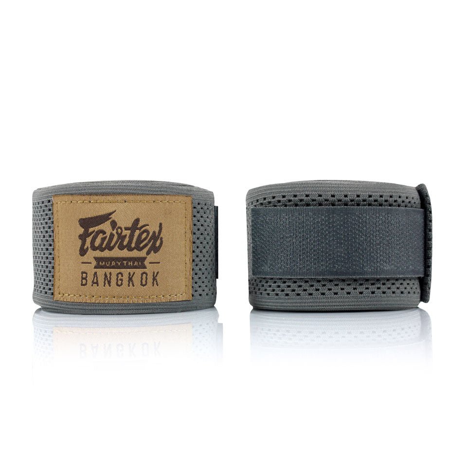 HW4 Fairtex Grey Mesh Hand Wraps - FightstorePro