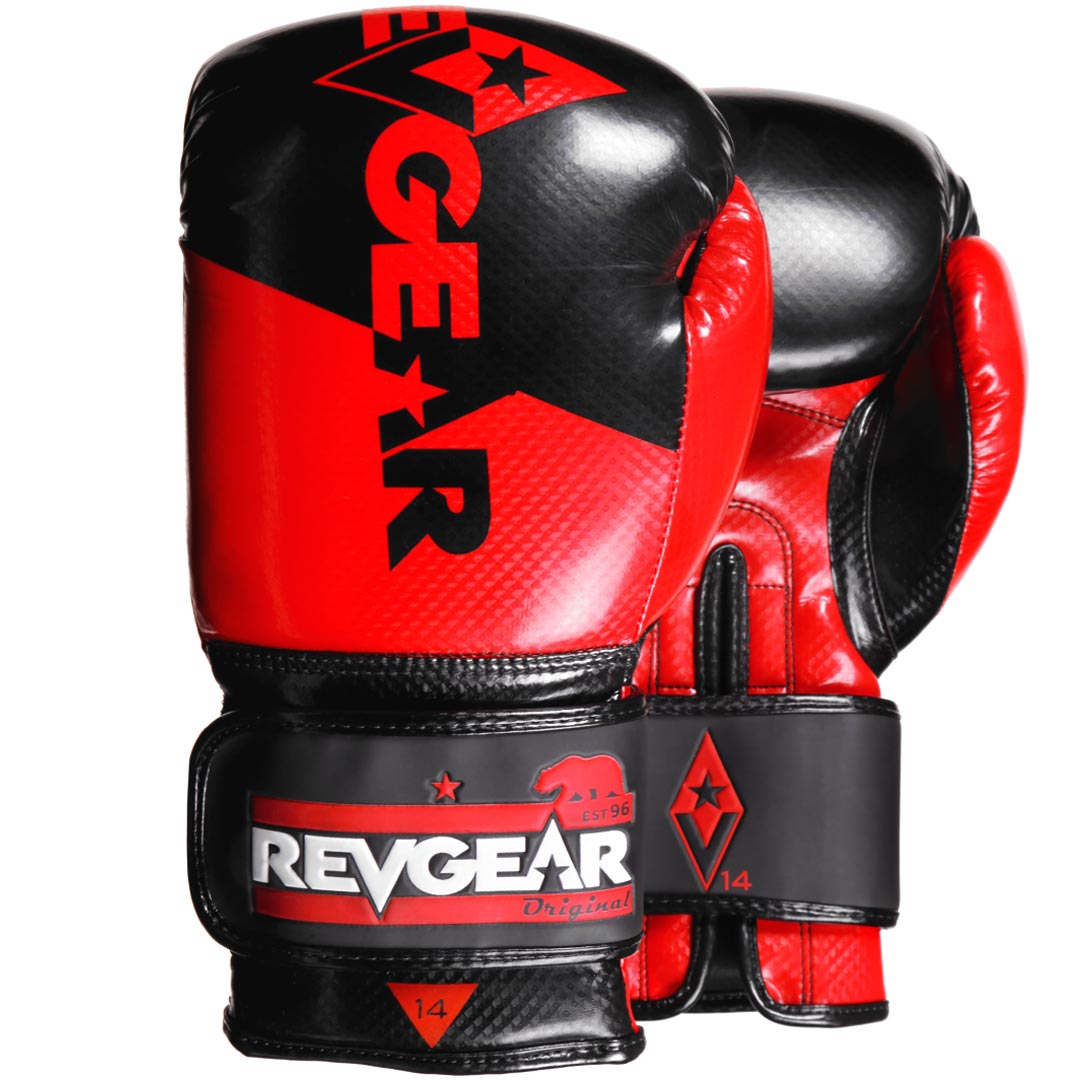 Revgear S3 Sentinel Pro Boxing Gloves - Black/Red 